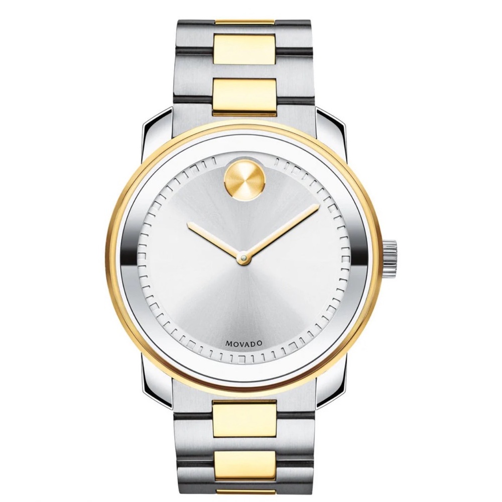Movado Bold Silver and Gold Watch